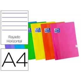Libreta escolar oxford 48 h din a4 rayado horizontal colores surtidos