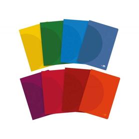 Libreta liderpapel 360 tapa de plastico a5 48 hojas 90g/m2 cuadro 4mm con margen colores surtidos