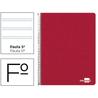 Cuaderno espiral liderpapel folio write tapa blanda 80h 60gr pauta 2,5 mm con margen color rojo - EW11