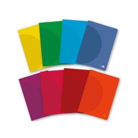 Libreta liderpapel 360 tapa de plastico a4 48 hojas 90g/m2 horizontal con margen colores surtidos