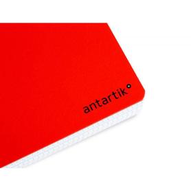 Cuaderno espiral liderpapel a4 antartik tapa dura 80h 100gr cuadro 4mm con margen color rojo