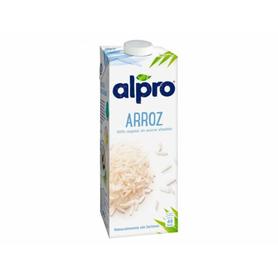 Bebida de arroz alpro 100% vegetal sin azucar con calcio y vitaminas brik de 1 litro