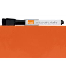 Pizarra nobo magnetica para el hogar color naranja 360x360 mm