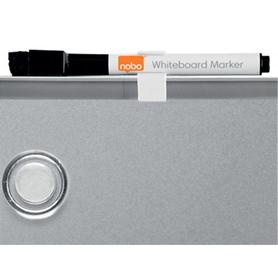 Pizarra nobo magnetica para el hogar acero marco slim plata 430x580 mm