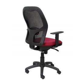 Silla Jorquera malla negra asiento bali granate