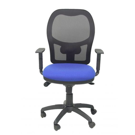 Silla Jorquera malla negra asiento bali azul