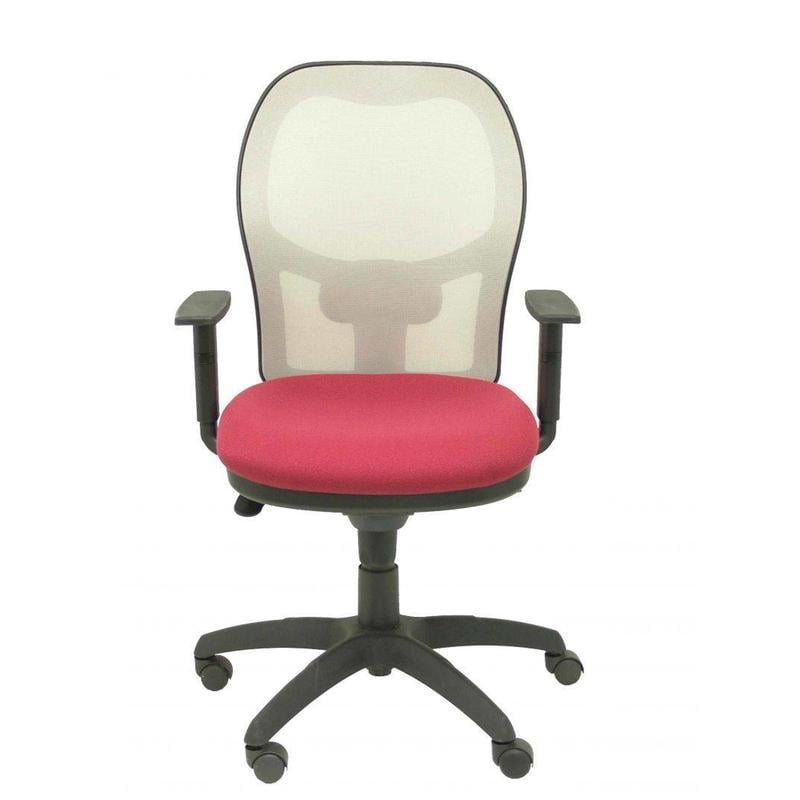 Silla Jorquera malla gris asiento bali granate