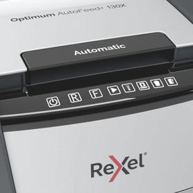 Destructora automática Rexel Optimum AutoFeed 130X de corte en partículas