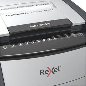 Destructora automática Rexel Optimum AutoFeed 600M de microcorte