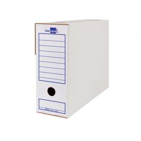 Caja archivo definitivo liderpapel ecouse carton 100% reciclado folio 365x251x100mm 340g/m2