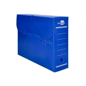 Caja archivo definitivo plastico liderpapel azul 360x260x100 mm