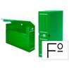 Caja archivo definitivo plastico liderpapel verde 360x260x100 mm - DF11