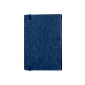 Agenda encuadernada liderpapel mykonos 15x21 cm 2023 dia pagina papel 70 gr piel antigua con gomilla azul