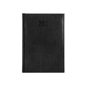 Agenda encuadernada liderpapel creta 17x24 cm 2023 semana vista color negro papel 70 gr