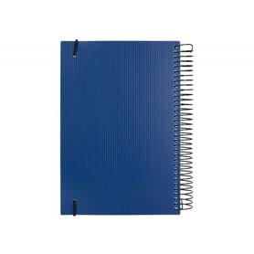 Agenda espiral liderpapel olbia 15x21 cm 2023 dia pagina tapa polipropileno metalizado azul papel 60 gr