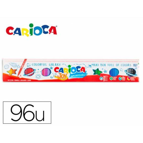 41019 - Rotulador carioca joy metro caja de 96 unidades colores surtidos