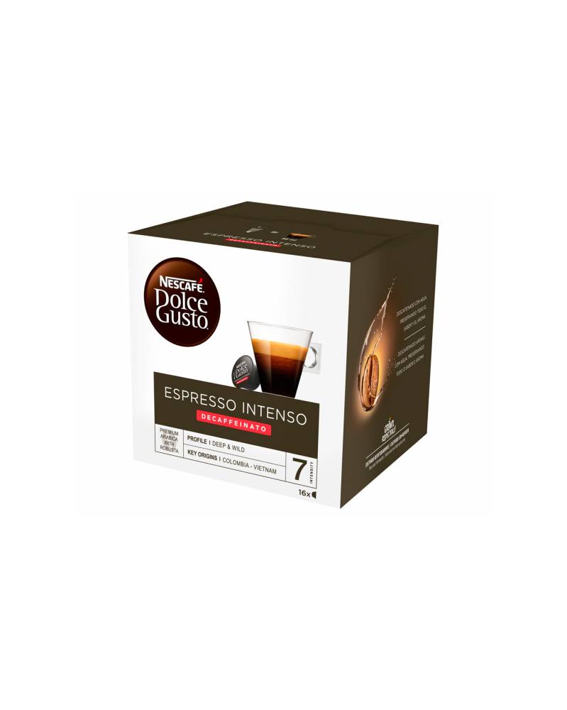 12523871 - Cafe dolce gusto espresso intenso descafeinado intensidad 7 monodosis caja de 16 unidades