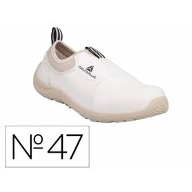 MIAMIS2BC47 - Zapatos de seguridad deltaplus microfibra pu suela pu mono-densidad color blanco talla 47