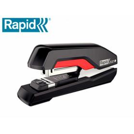5000541 - Grapadora rapid s27 fullstrip plastico capacidad de grapado 30 hojas usa grapas 24/6 y 26/6 color negro/rojo