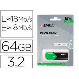 EMTEC E173157 - Memoria emtec usb 3.2 click easy 64 gb verde