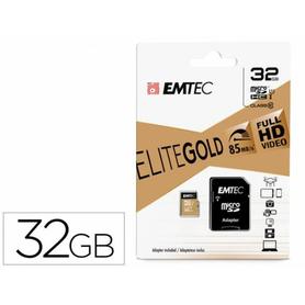 EMTEC E142269 - Memoria sd micro emtec class 10 gold con adaptador 32 gb