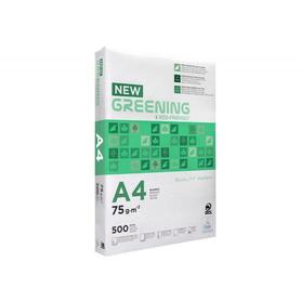 FT05 - Papel fotocopiadora greening din a4 75 gramos paquete de 500 hojas