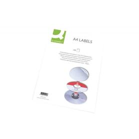 Etiqueta adhesiva q-connect kf10652 tamaño 96,5x42,3 mm fotocopiadora laser ink-jet caja con 100 hojas din a4