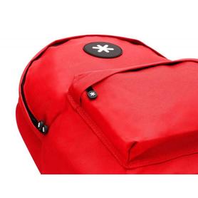 Cartera antartik mochila con asa y bolsillos con cremallera color rojo 310x160x410 mm
