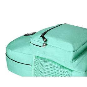Cartera antartik mochila con asa y bolsillo frontal concremallera color verde menta 320x140x430 mm