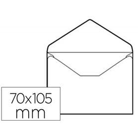 Sobre liderpapel n.0 blanco tarjeta de visita 70x105mm engomado caja de 100 unidades