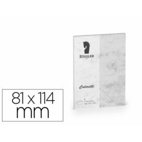 220707514 - Sobre rossler coloretti c7 color marmol gris 81x114 mm pack de 5 unidades