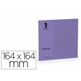 220740592 - Sobre rossler coloretti cuadrado grande color lila 164x164xmm pack de 5 unidades