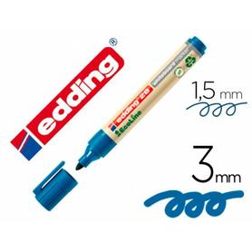 28-03 - Rotulador edding 28 para pizarra blanca ecoline 90% reciclado color azul punta redonda 1,5-3 mm recargable