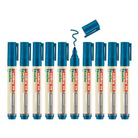 28-03 - Rotulador edding 28 para pizarra blanca ecoline 90% reciclado color azul punta redonda 1,5-3 mm recargable