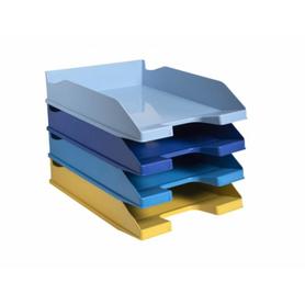113202SETD - Bandeja de sobremesa exacompta bee blue plastico set de 4 unidades colores surtidos