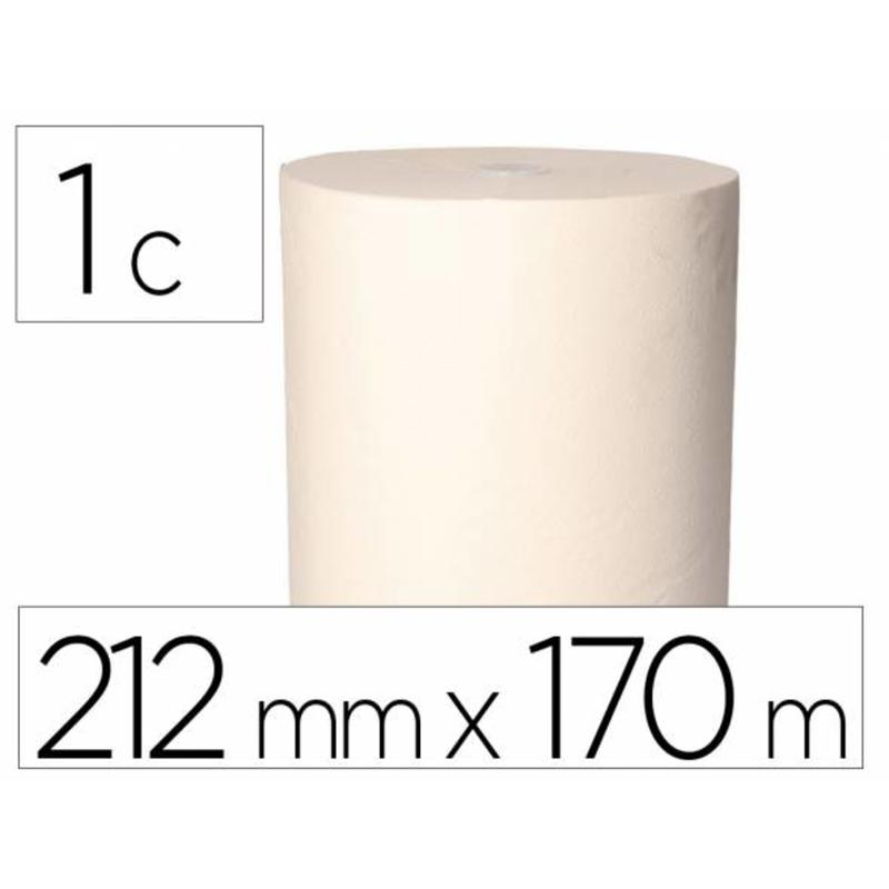 31122 - Papel secamanos bunzl greensource 1 capa celulosa blanca 212 mm x 170 mt con sistema autocorte paquete de