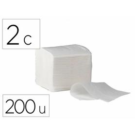33703 - Papel higienico bunzl greensource celulosa plegado en v 2 capas caja de 40 paquetes de 200 unidades