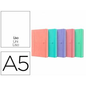 Cuaderno oxford cosida tapa extradura din a5 80 hojas liso colores pastel surtidos - 400163616