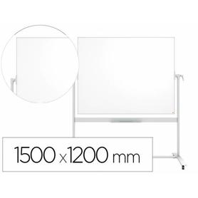Pizarra blanco nobo classic nano clean doble cara movil acero magnetico 1500x1200 mm - 1901031