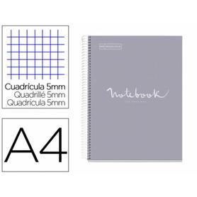 Cuaderno espiral miquelrius notebook 5 emotions tapa forrada din a4 microperforado 120 hojas 90g m2 cuadro 5 mm - MR46686