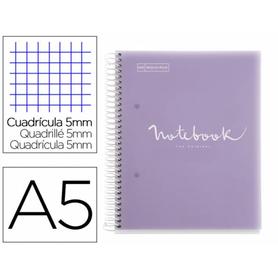Cuaderno espiral miquelrius notebook 5 emotions tapa polipropileno din a5 microperforado 120 hojas - MR46104
