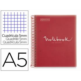 Cuaderno espiral miquelrius notebook 5 emotions tapa polipropileno din a5 microperforado 120 hojas - MR46102