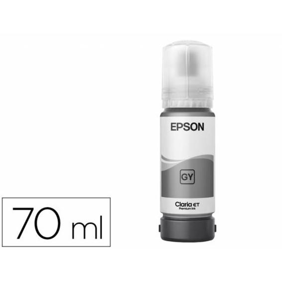 Tinta epson t114 eco tank et-8500   8550 gris botella 70 ml - C13T07B540