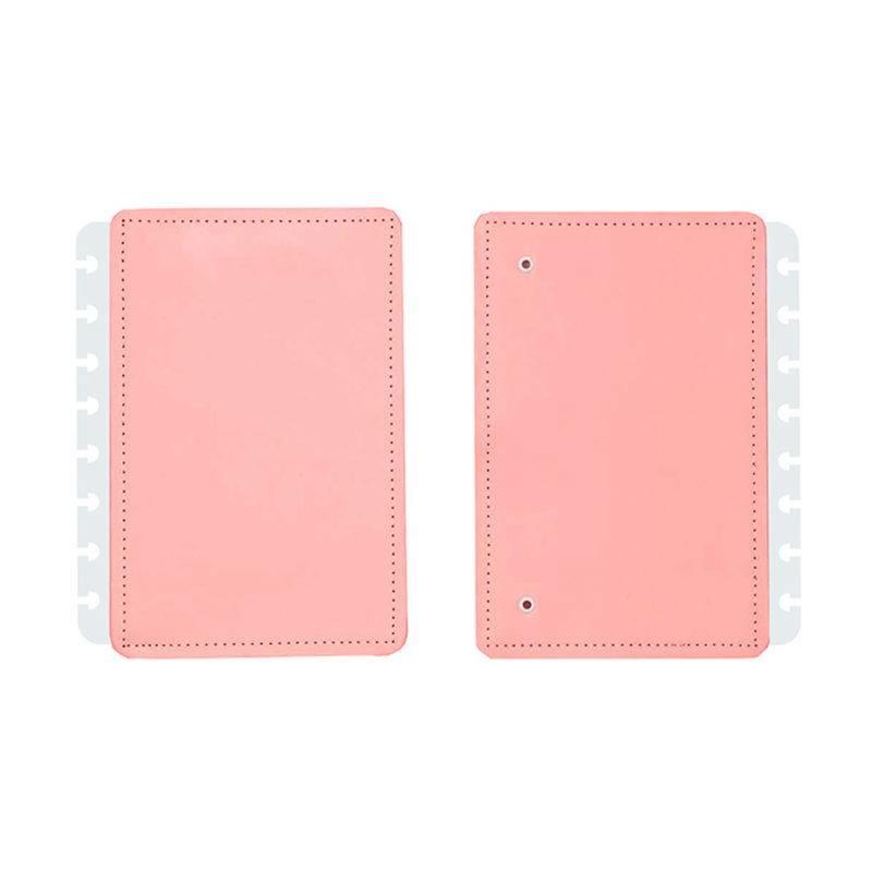 Portada y contraportada cuaderno inteligente din a5 rosa pastel - CICA2081