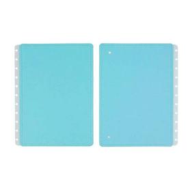 Portada y contraportada cuaderno inteligente grande azul pastel - CICG4079
