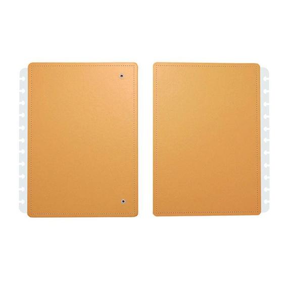 Portada y contraportada cuaderno inteligente grande naranja pastel - CICG4092