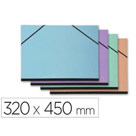 Carpeta dibujo exacompta aquarel 320x450 mm con gomas sin solapas colores pastel surtidos - 25680E