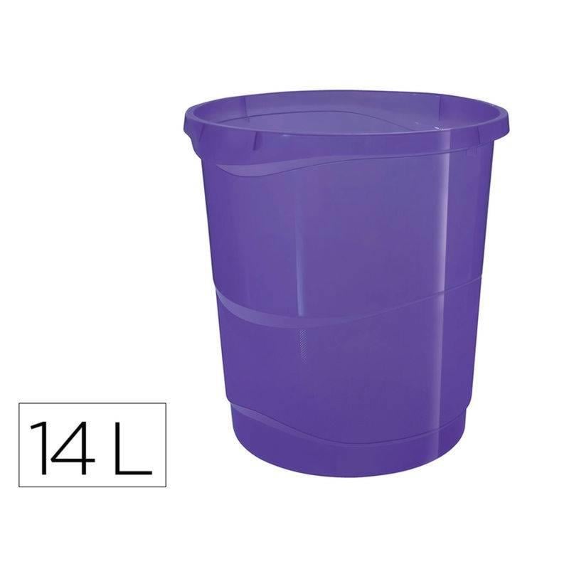 Papelera plastico esselte colour breeze lavanda - 628462