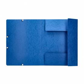 Carpeta q-connect gomas kf02167 carton simil-prespan solapas 320x243 mm azul