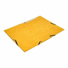 Carpeta q-connect gomas kf02166 carton simil-prespan solapas 320x243 mm amarilla